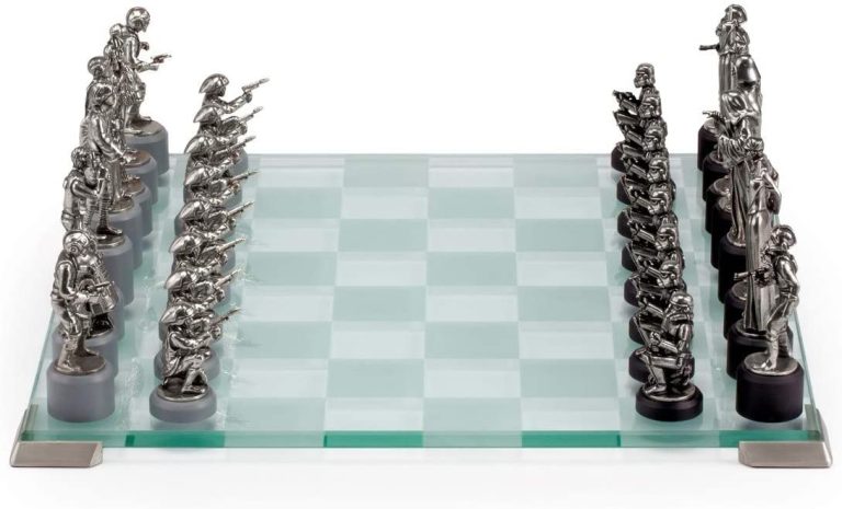 Royal Selangor Hand Finished Star Wars Collection Pewter Star Wars Classic Chess Set Gift