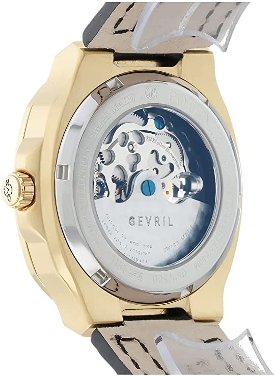 GV2 Men’s Swiss Automatic Watch from The Potente Collection, Genuine Hand Made Italian Leather Strap