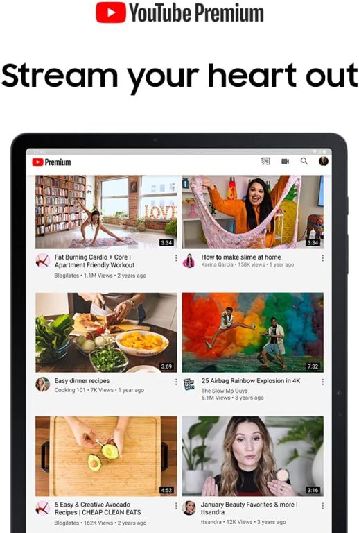 SAMSUNG Galaxy Tab S7 FE 12.4†256GB WiFi Android Tablet w/ Large Screen, Long Lasting Battery, S Pen Included, Multi Device Connectivity, US Version, 2021, Mystic Green