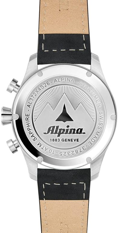 Alpina Men’s Startimer Pilot Chronograph Big Date Watch, Swiss Quartz Movement, Sapphire Crystal 44mm