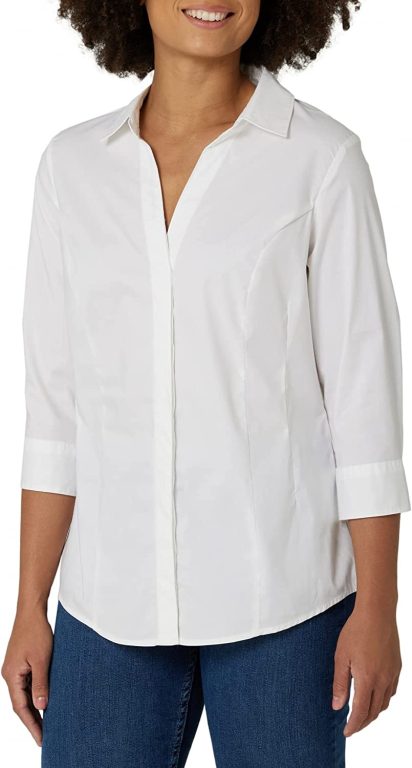 Riders by Lee Indigo Women’s Easy Care Â¾ Sleeve Woven Shirt