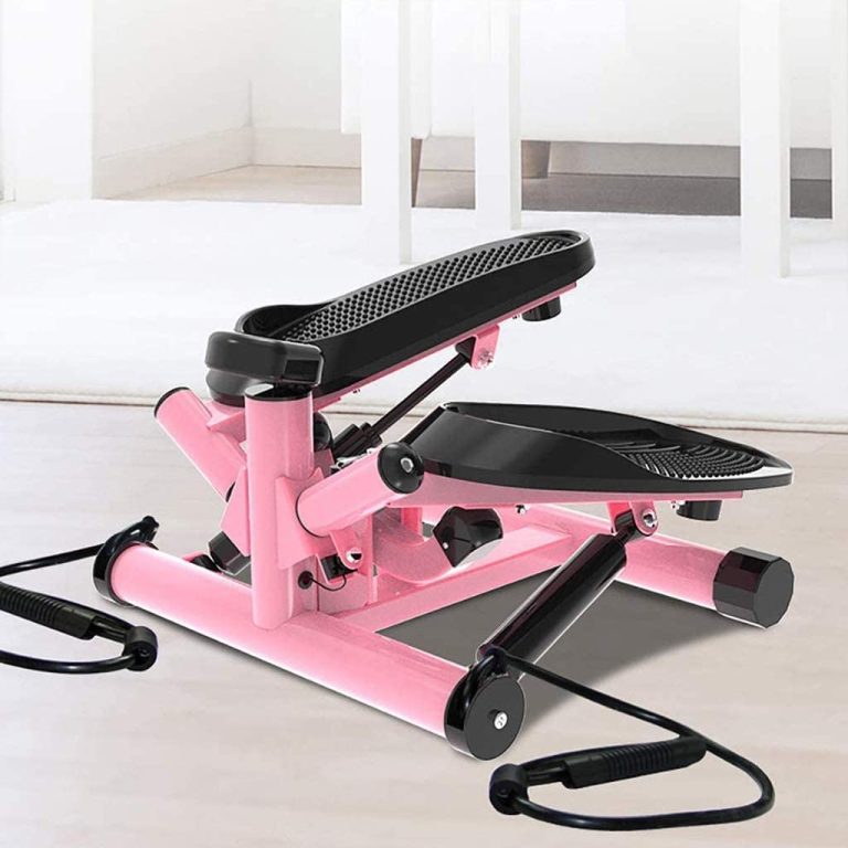 YFDM Mini Stepper Machine, Stepper Exercise Machine with Resistance Bands and LCD Monitor Household Mini Multifunctional Exercise Equipment