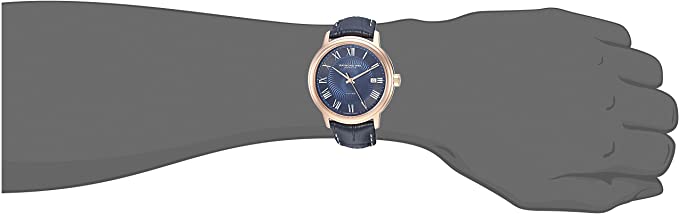 RAYMOND WEIL Men’s 2237-PC5-00508 Maestro Analog Display Automatic Self Wind Blue Watch