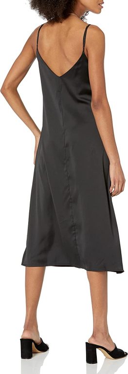 The Drop Women’s Ana Silky V-Neck Midi Slip Dress
