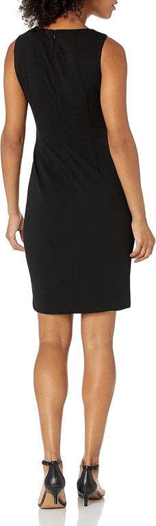 Calvin Klein Sleeveless Sheath Starburst Detail – Women’s Casual Dresses with Professional Flair