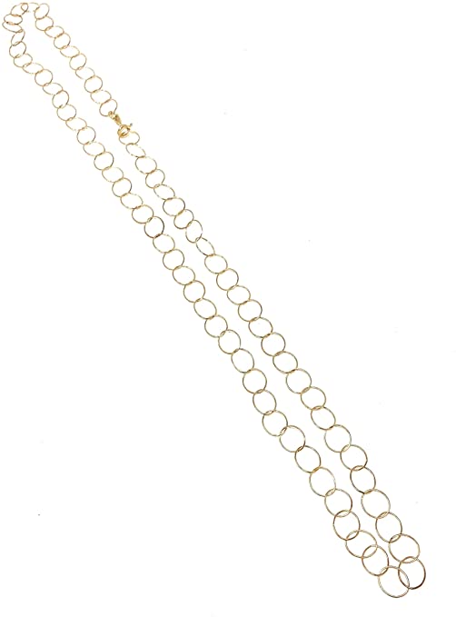 â€ŽS. Michael Carcharms 14k Gold Dipped 925 Sterling Silver Bubbles, 30inch