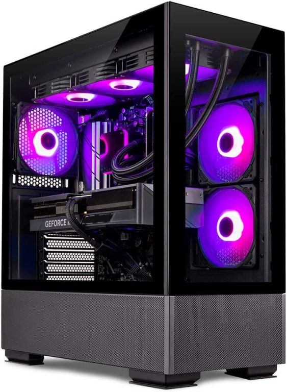 Skytech Azure Gaming PC Desktop â€“ AMD Ryzen 7 5800X 3.8 GHz, NVIDIA RTX 4070 Ti, 1TB NVME SSD, 16GB DDR4 RAM 3200, 850W Gold PSU, 360mm AIO, 11AC Wi-Fi, Windows 11 Home 64-bit