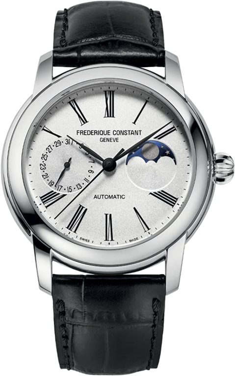 Frederique Constant Classic Moonphase Automatic Silver Dial Men’s Watch FC-712MS4H6