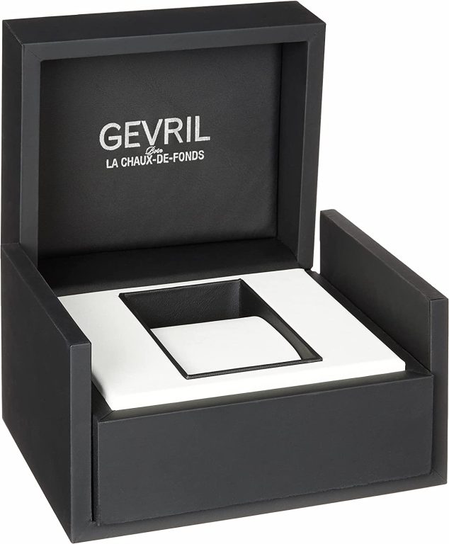 Gevril 48605.2 Men’s Yorkville Swiss Automatic Watch, Genuine Leather Strap with Tang Buckle