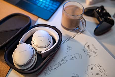 Bose QuietComfort 45 Bluetooth Wireless Noise Cancelling Headphones – White Smoke
