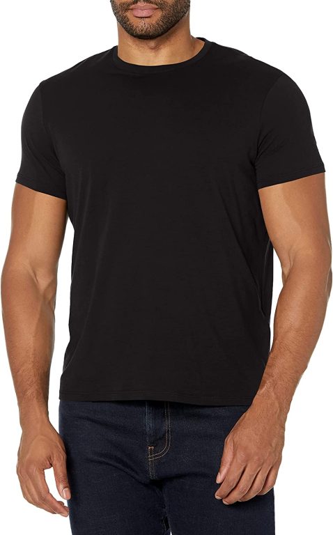 AX Armani Exchange Men’s Solid Colored Basic Pima Crew Neck