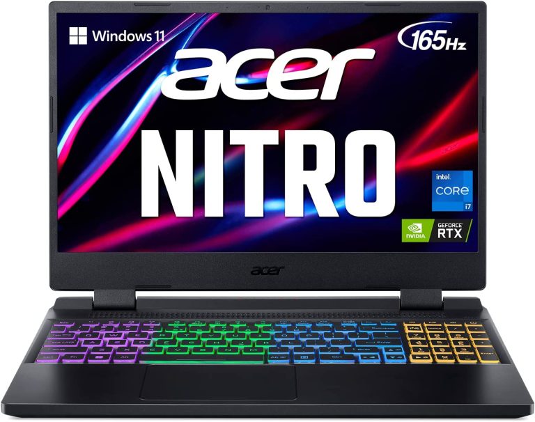 Acer Nitro 5 AN515-58-7583 Gaming Laptop | Intel Core i7-12700H | NVIDIA GeForce RTX 3070 Ti Laptop GPU | 15.6″ QHD 165Hz 3ms IPS Display | 16GB DDR4 | 2TB SSD in RAID 0 | Killer WiFi 6 | RGB Keyboard