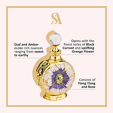 Swiss Arabian Layali – Luxury Products From Dubai – Long Lasting And Addictive Personal Perfume Oil Fragrance – A Seductive, Signature Aroma – The Luxurious Scent Of Arabia – 0.5 Oz