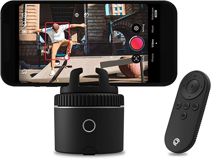 Pivo Pod – Auto Face Tracking Smartphone Holder, 6 Speed, Automatic Zoom, Horse Riders, AI Technology 360Â° Rotation with Remote Control