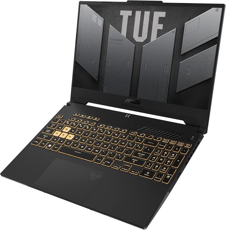 ASUS TUF Gaming A15 (2022) Gaming Laptop, 15.6″ 300Hz FHD Display, AMD Ryzen 7 6800H CPU, GeForce RTX 3060 GPU, 16GB DDR5 RAM, 512GB PCIe SSD, Wi-Fi 6, Windows 11 Home, Mecha Gray, FA507RM-ES73