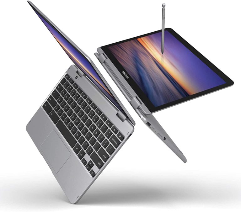 Samsung Chromebook Plus V2 2-in-1 Laptop- 4GB RAM, 64GB eMMC, 13MP Camera, Chrome OS, 12.2″, 16:10 Aspect Ratio- XE520QAB-K03US Light Titan