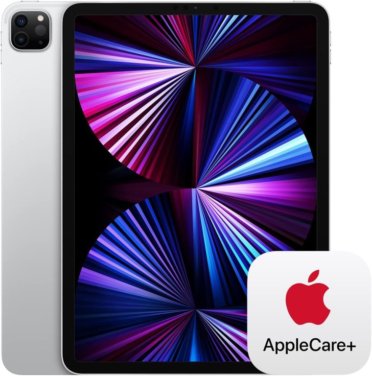 Apple 2021 11-inch iPad Pro (Wi-Fi, 1TB) – Silver with AppleCare+ (2 Years)