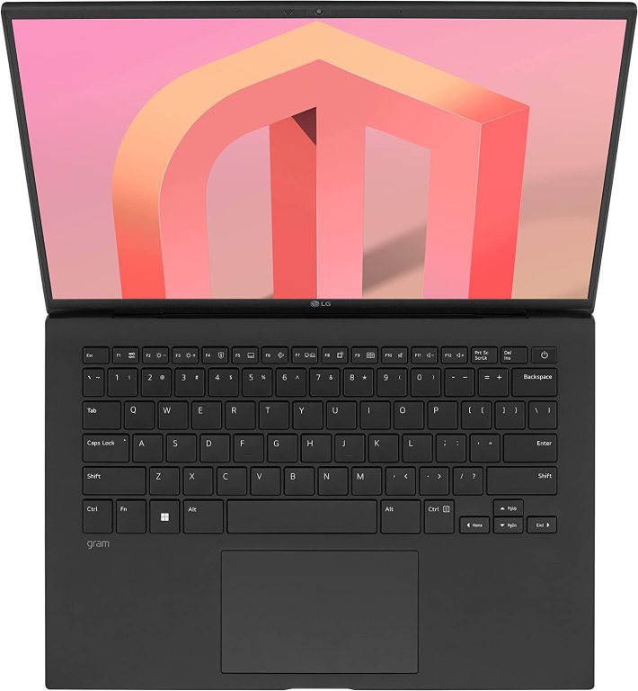 LG gram (2022) 14Z90Q Ultra Lightweight Laptop, 14″ (1920 x 1200) IPS Display, Intel Evo 12th Gen i7 1260P Processor, 16GB LPDDR5, 512GB NVMe SSD, FHD Webcam, WiFi 6E, Thunderbolt 4, Windows11