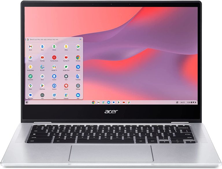 Acer Chromebook Spin 314 Convertible Laptop | Intel Pentium Silver N6000 | 14″ HD Corning Gorilla Glass Touch Display | 4GB LPDDR4X | 128GB eMMC | Intel Wi-Fi 6 AX201 | Chrome OS | CP314-1H-P9G7