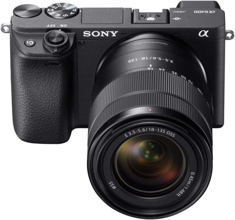 Sony Alpha a6400 Mirrorless Camera: Compact APS-C Interchangeable Lens Digital Camera with Real-Time Eye Auto Focus, 4K Video & Flip Up Touchscreen – E Mount Compatible Cameras