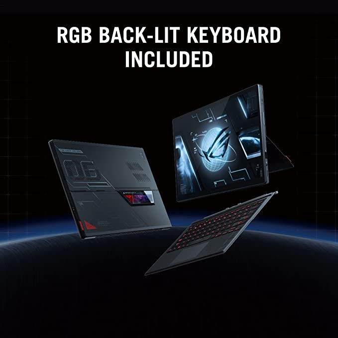 ASUS ROG Flow Z13 (2022) Gaming Laptop Tablet, 13.4†120Hz IPS Type FHD 16:10 Display, Intel Core i5-12500H CPU, 16GB LPDDR5, 512GB PCIe SSD, Free Bundle Detachable RGB Keyboard, GZ301ZA-PS53, Black