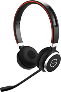 Jabra Evolve 65 UC Stereo â€“ Includes Link 370 USB Adapter â€“ Bluetooth Headset with Industry-Leading Wireless Performance, Passive Noise Cancellation, All Day Battery, Stereo Speaker, Model: 6599-829-409