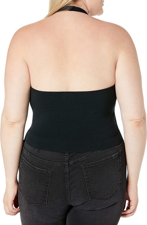 The Drop Women’s Greta Fitted Square-Neck Halter Sweater Bralette