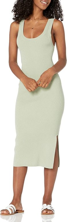 The Drop Women’s Yasmin Rib Midi Sweater Tank Dress