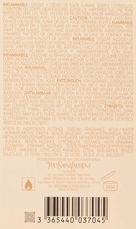 Yves Saint Laurent La Collection Yvresse Eau de Toilette for Women, 2.7 Ounce