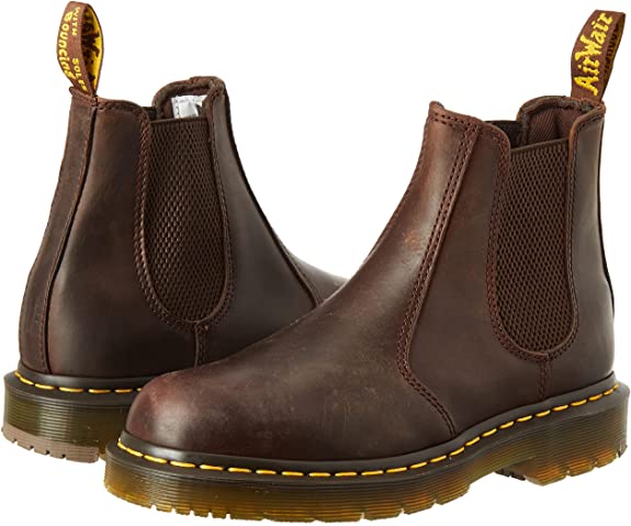 Dr. Martens, Unisex 2976 Slip Resistant Service Boots, Full-Grain Industrial Leather