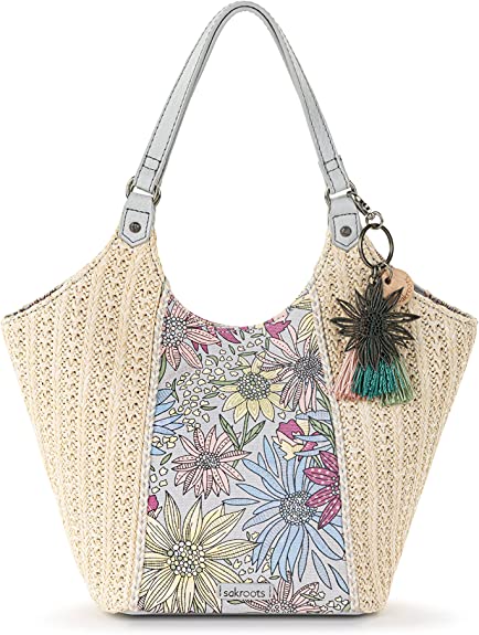 Sakroots Roma Straw Small Shopper