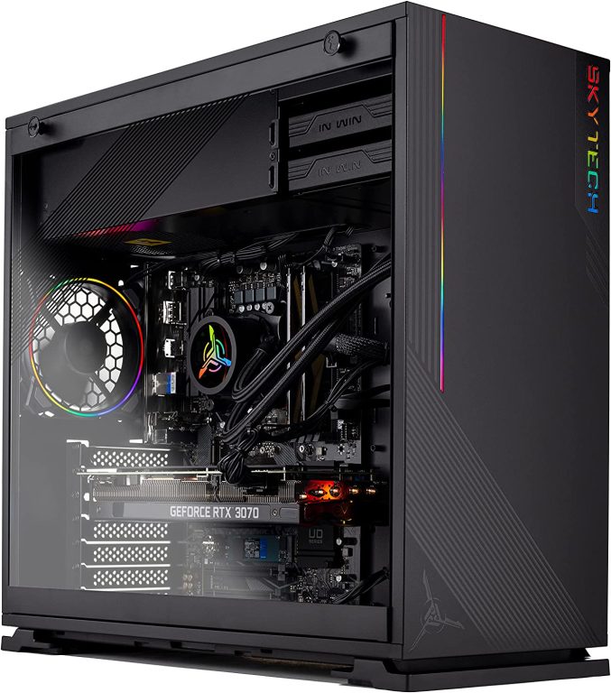 Skytech Azure Gaming PC Desktop â€“ Intel Core i5 12600K 3.7 GHz, RTX 3060 Ti, 1TB NVME SSD, 16G DDR4 3200, 650W Gold PSU, AC Wi-Fi, Windows 10 Home 64-bit