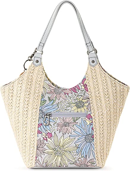 Sakroots Roma Straw Small Shopper