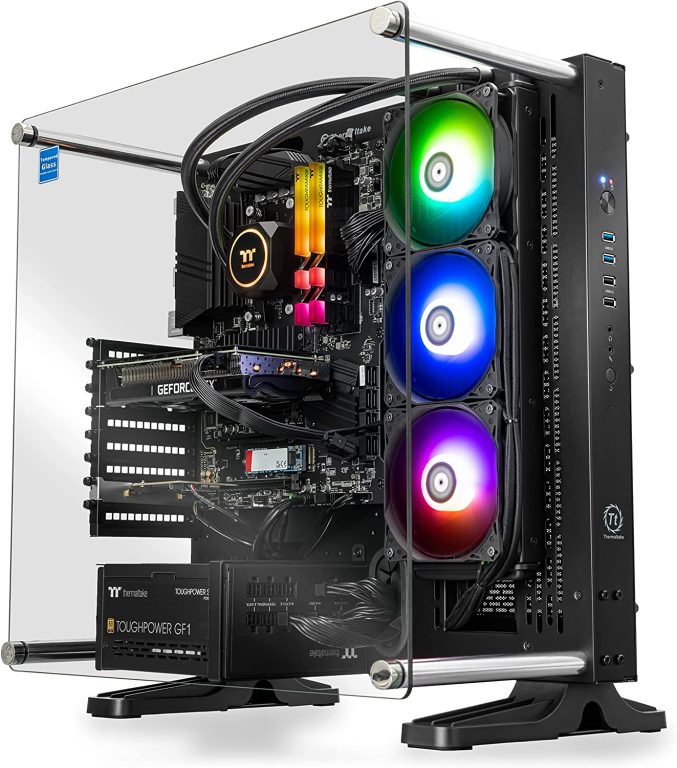 Thermaltake Shadow 370 v2 AIO Liquid Cooled Gaming PC (AMD Ryzenâ„¢ 5 5600X 6-core, DDR4 3600Mhz 16GB RGB Memory, NVIDIAÂ® GeForce RTXâ„¢ 3070, 1TB NVMe M.2, WiFi,Win 10 Home) P3BK-B550-37S-LCS