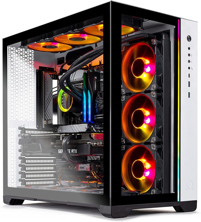 Skytech Prism II Gaming PC Desktop â€“ INTEL Core i9 12900K 3.2 GHz, RTX 3090, 1TB NVME Gen4 SSD, 32G DDR5 RGB, 850W GOLD PSU, 360mm AIO, AC Wi-Fi, Windows 10 Home 64-bit