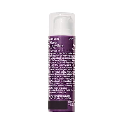 COVERGIRL Advanced Radiance Age Defying Liquid Foundation in Classic Ivory, Hides Wrinkles & Lines, Sensitive Skin Safe, Packaging May Vvary