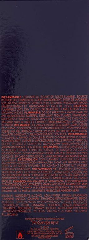 Opium By Yves Saint Laurent For Men. Eau De Toilette Spray 3.3 Ounces