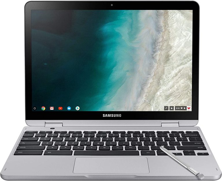 Samsung Chromebook Plus V2 2-in-1 Laptop- 4GB RAM, 64GB eMMC, 13MP Camera, Chrome OS, 12.2″, 16:10 Aspect Ratio- XE520QAB-K03US Light Titan