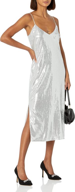 The Drop Women’s Zayne Holiday Shine Slip Dress