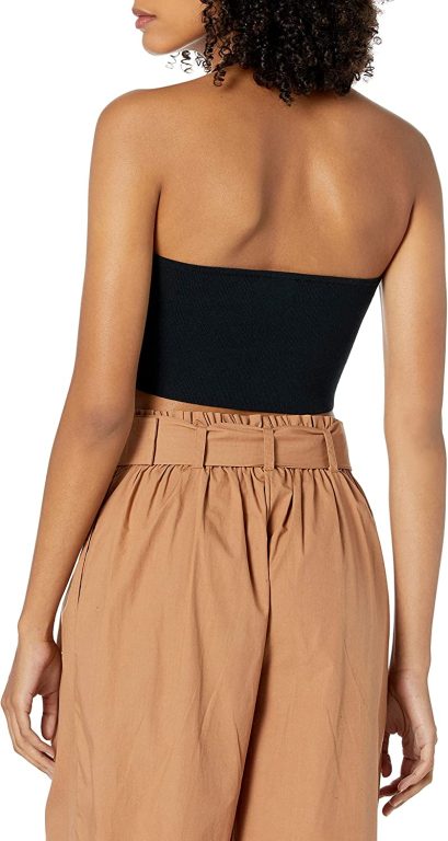 The Drop Women’s Greta Fitted Square-Neck Halter Sweater Bralette