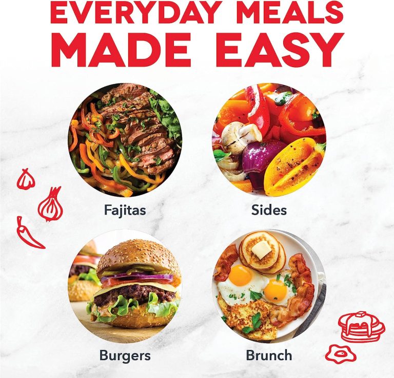 DASH Deluxe Everyday Electric Griddle with Dishwasher Safe Removable Nonstick Cooking Plate for Pancakes, Burgers, Eggs and more, Includes Drip Tray + Recipe Book, 20†x 10.5â€, 1500-Watt