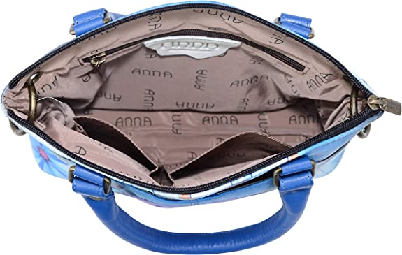 Anna by Anuschka Hand Painted Women’s Genuine Leather Small Satchel