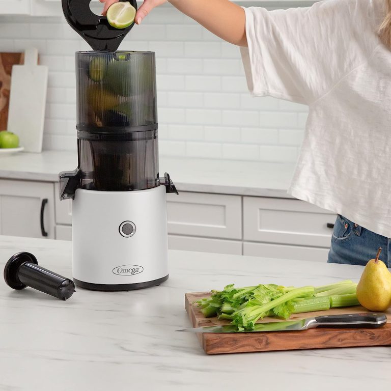 Omega Juicer JC2022BK11 Slow Masticating Cold Press Vegetable and Fruit Juice Extractor Effortless Series for Batch Juicing with Extra Large Hopper for No-Prep, 68-Ounce Capacity, 150-Watts, Black