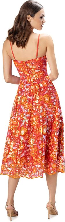 Dress the Population Women’s Maren Fit and Flare Midi Dress