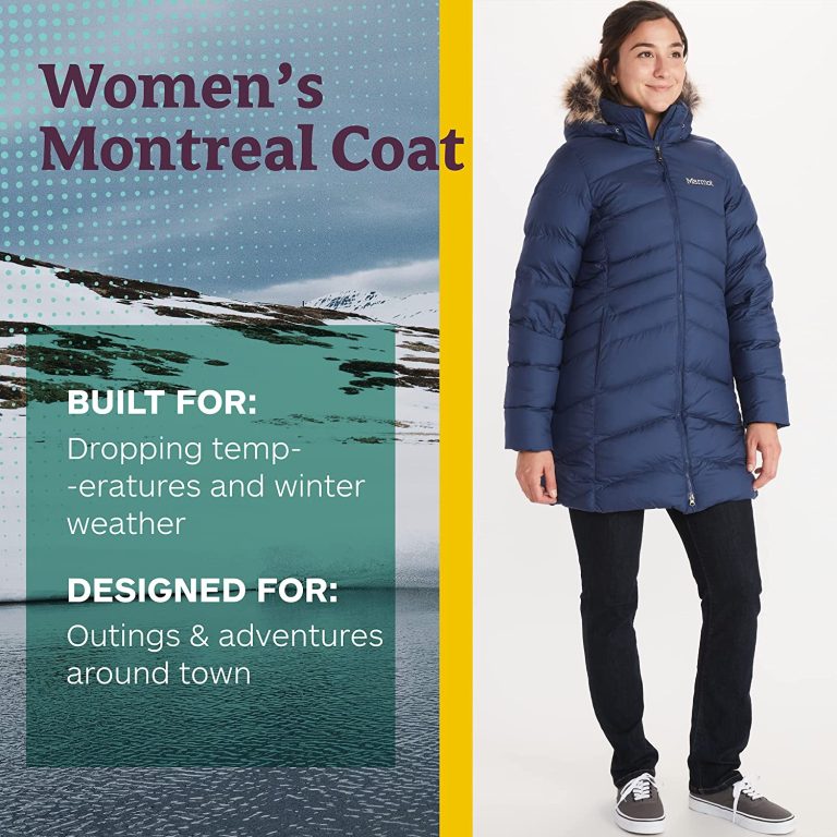 Marmot Montreal Women’s Mid-Thigh Length Down Puffer Coat, Fill Power 700