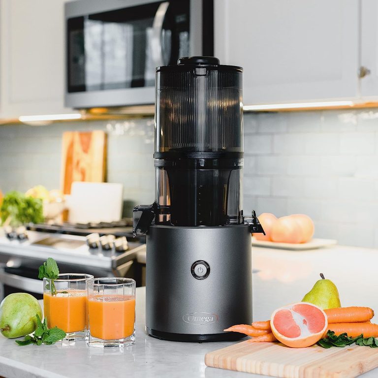 Omega Juicer JC2022BK11 Slow Masticating Cold Press Vegetable and Fruit Juice Extractor Effortless Series for Batch Juicing with Extra Large Hopper for No-Prep, 68-Ounce Capacity, 150-Watts, Black