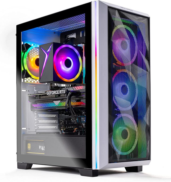 Skytech Chronos Gaming PC Desktop â€“ Intel Core i7 12700K 3.6 GHz, NVIDIA RTX 3080, 1TB NVME SSD, 32GB DDR5 RAM RGB, 850W Gold PSU, 360mm AIO, 11AC Wi-Fi, Windows 11 Home 64-bit