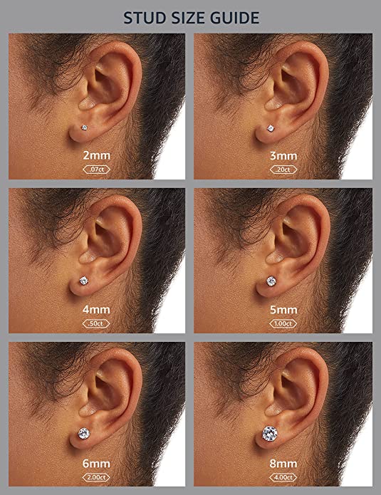 IGI Certified 14k Gold Lab Created Diamond Stud Earrings