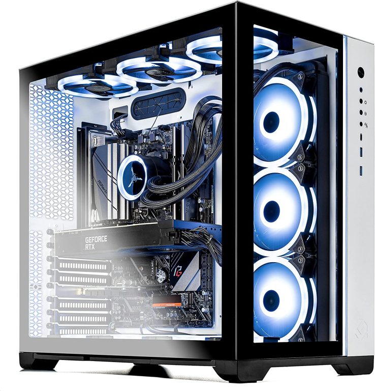 Skytech Prism II Gaming PC Desktop â€“ AMD Ryzen 7 5800X 3.8 GHz, NVIDIA RTX 3080, 1TB NVME Gen4 SSD, 16GB DDR4 RAM 3200, 850W Gold PSU, 360mm AIO, 11AC Wi-Fi, Windows 11 Home 64-bit