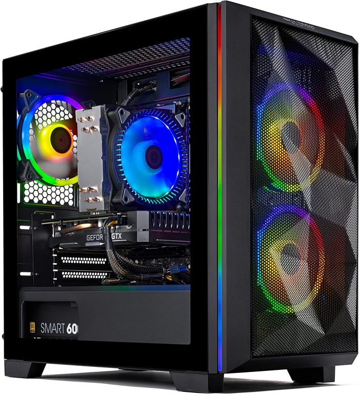 Skytech Chronos Mini Gaming PC Desktop â€“ AMD Ryzen 5 3600 3.6 GHz, NVIDIA RTX 3050, 500GB NVME SSD, 16GB DDR4 RAM 3200, 600W Gold PSU, Wi-Fi, Windows 11 Home 64-bit